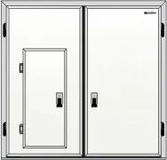 Холодильні розпашні двостулкові з хвірткою