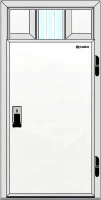 Холодильні розпашні одностулкові під монорейку