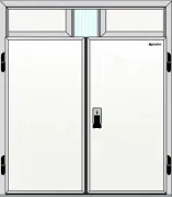 Холодильні розпашні двостулкові під монорейку